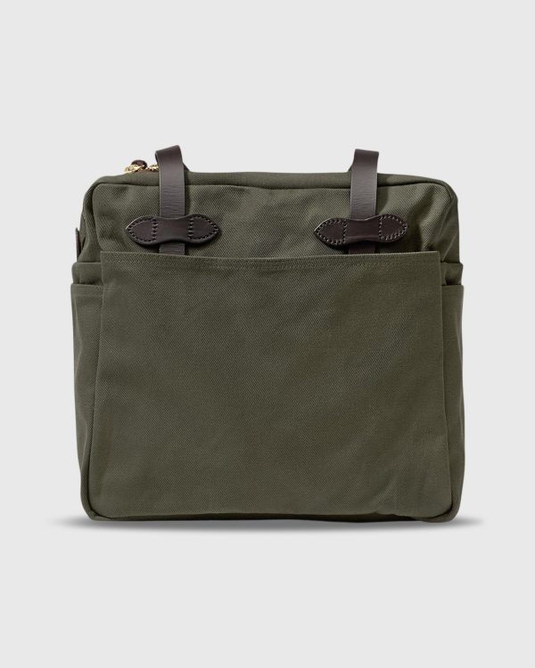 Zip-Top Tote Bag in Otter Green Sale