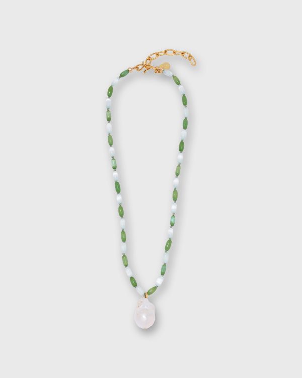 Atlantic Necklace in Grass For Sale