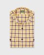 Band-Hem Work Shirt in Bone Yellow Brown Tattersall Brushed Twill For Cheap