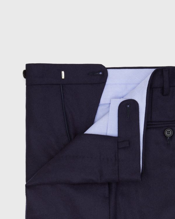 Dress Trouser in Navy Flannel Supply