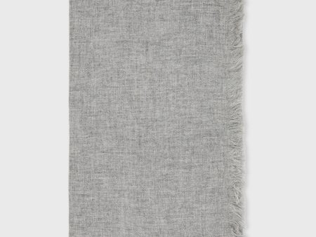 Cashmere Gauze Scarf in Heather Grey Discount