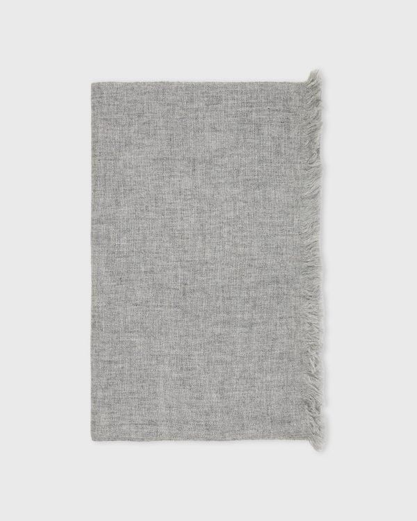 Cashmere Gauze Scarf in Heather Grey Discount