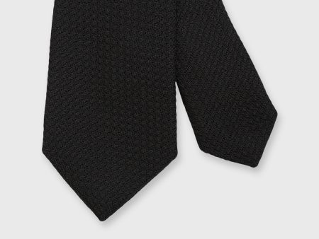 Silk Grosso Grenadine Tie in Black For Discount