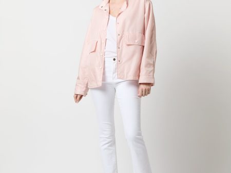 Alisha Shirt Jacket in Rose For Cheap