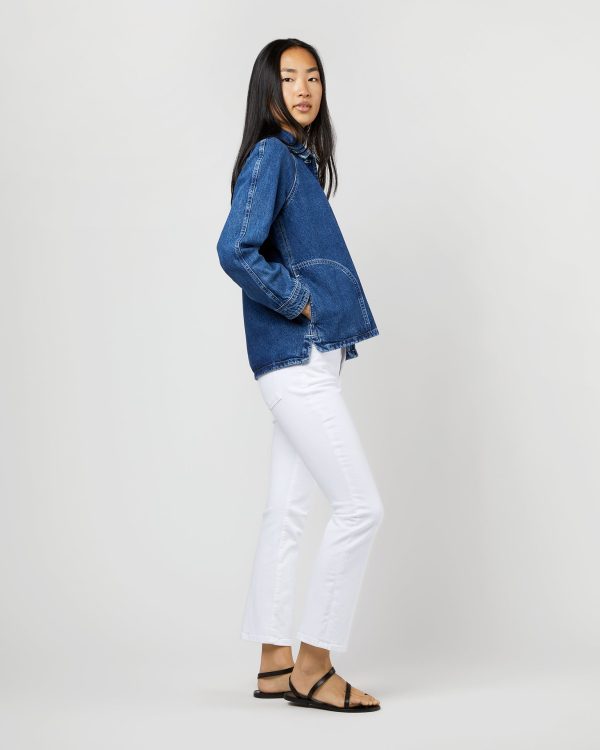 Suzanne Logo Jacket in Washed Indigo Discount