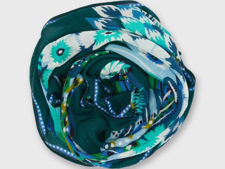 Hulule Square Scarf in Emerald Cheap