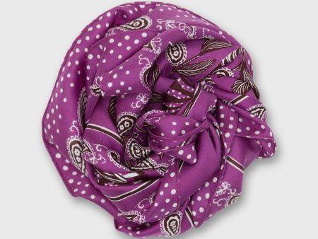 Zack Square Scarf in Purple For Cheap