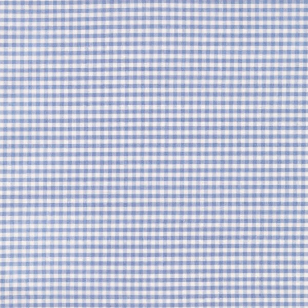 Made-to-Measure Shirt in Blue White Mini Gingham Poplin Online