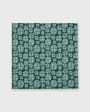 Bandana in Green Pom Flower Print Poplin For Cheap