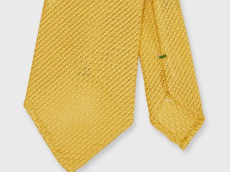 Silk Grosso Grenadine Tie in Gold Fashion