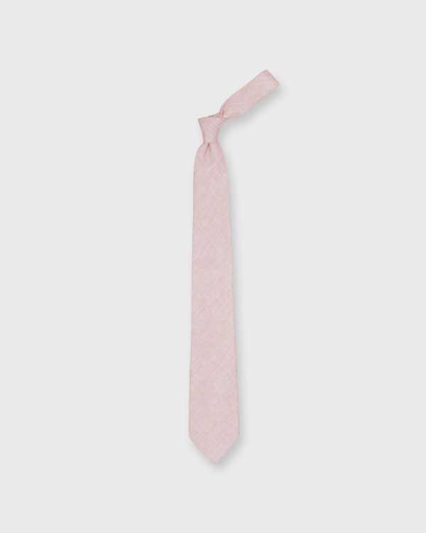 Linen Woven Tie in Pink Online now