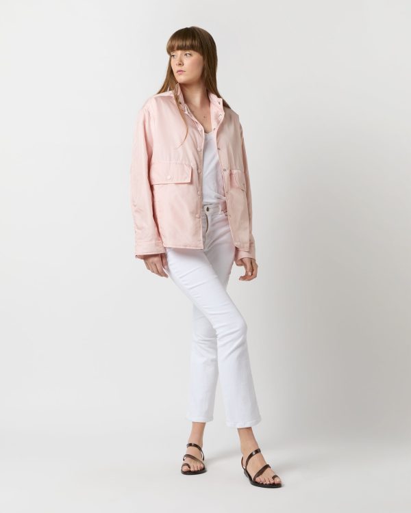 Alisha Shirt Jacket in Rose For Cheap