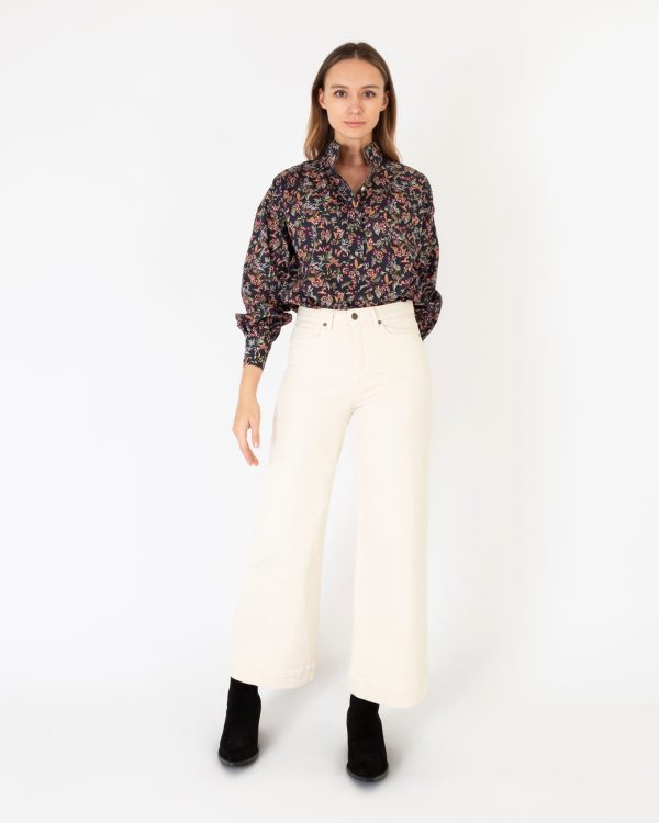 Anaya Popover Shirt in Berry Bittersweet Liberty Fabric Supply