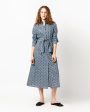 Annette Dress in Blue Elvington Orchard Liberty Fabric For Cheap