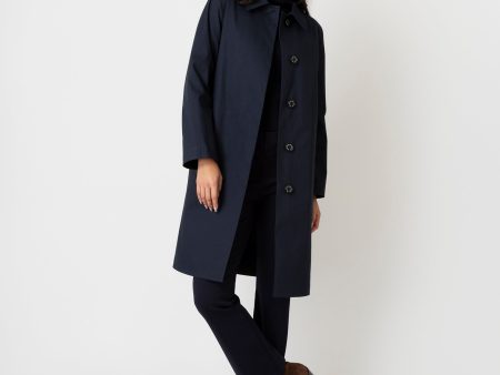 Banton Coat in Navy Hot on Sale