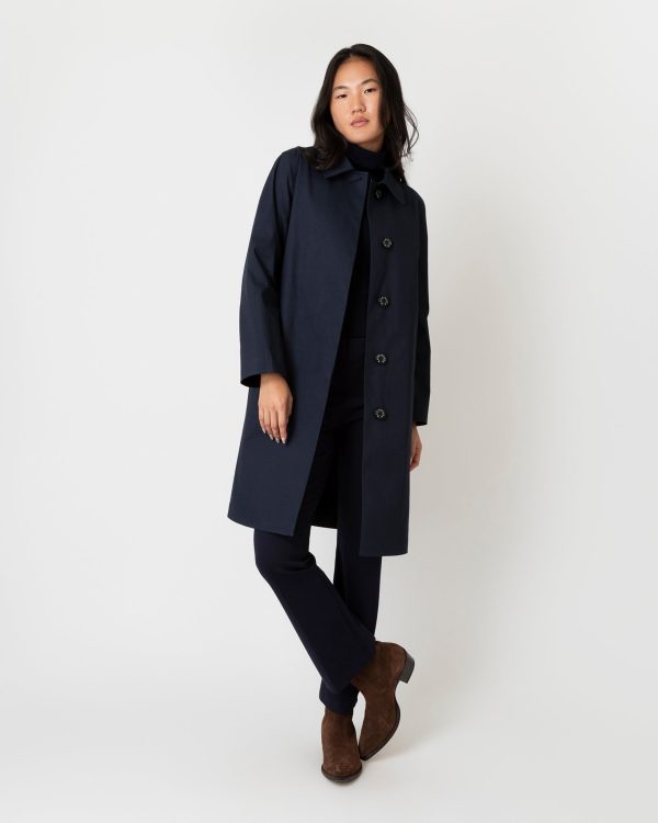 Banton Coat in Navy Hot on Sale