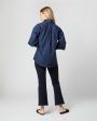 Anaya Popover Shirt in Navy Poplin Online Sale