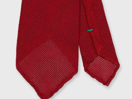 Silk Fino Grenadine Tie in Red Online Hot Sale