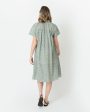 Atelier Volume Kami Dress in Sage Gold Floral Seersucker Online now