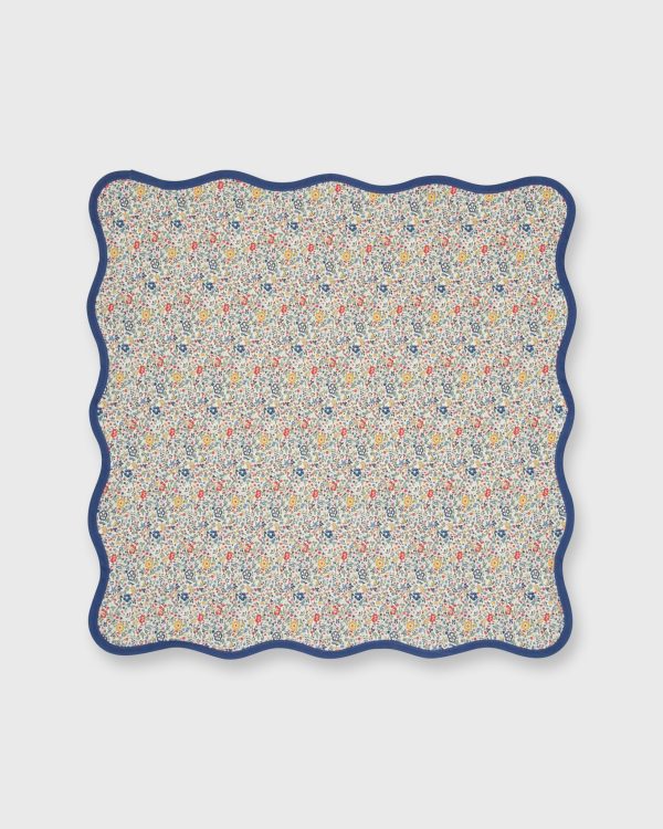 Scallop Edge Napkins (Set of 4) in Red Blue Yellow Katie & Millie Liberty Fabric Online