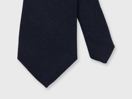 Wool Tie in Navy Flannel Online now