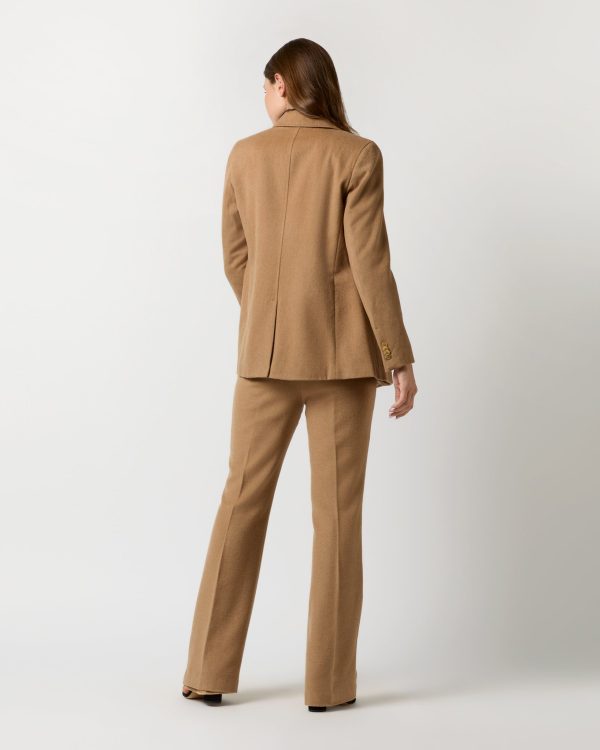 Constance Jacket in Camel Hair Flannel For Discount