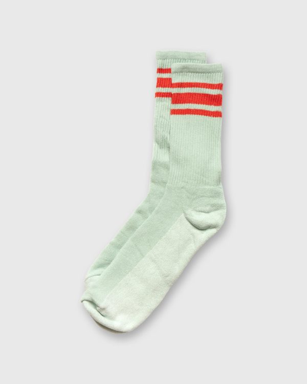 Athletic Stripe Socks in Mint Sienna Online