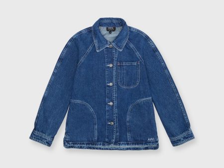 Suzanne Logo Jacket in Washed Indigo Discount