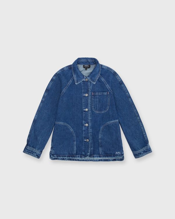 Suzanne Logo Jacket in Washed Indigo Discount