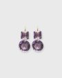 Square Incandescence Earrings in Amethyst Online Sale