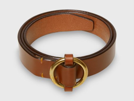 1  O-Ring Belt in Medium Brown Online Hot Sale