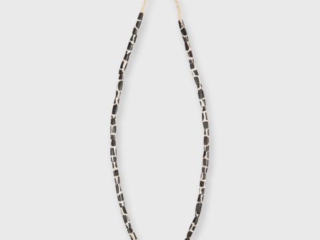 Small Elongated Cowbone Beads in Brown White Giraffe Online Hot Sale