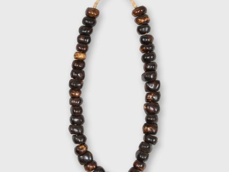 Large Cowbone Beads in Dark Brown Cheap