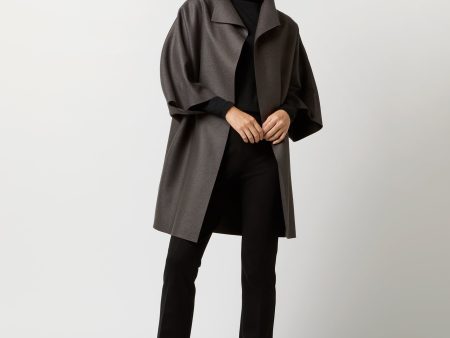 Kimono Coat in Graphite Online now