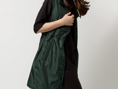 Dana Vest in British Racing Green Online Sale