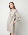 Anaya Popover Dress in Taupe Poplin Supply