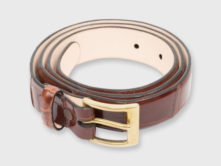 1  Belt in Bourbon Alligator on Sale