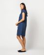 Atelier Shirtdress in Marine Cotton Nylon Faille Online Sale