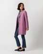 Cocoon Coat in Mulberry For Discount