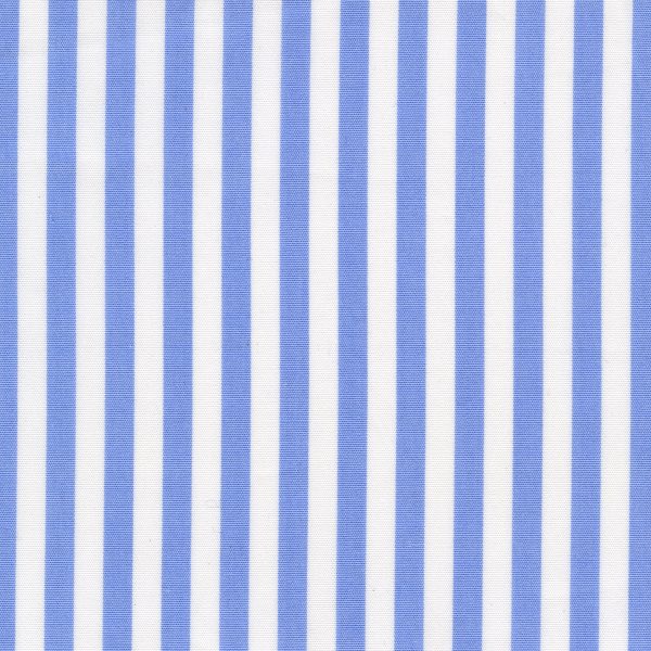 Made-to-Measure Shirt in Blue Bold Awning Stripe Poplin on Sale