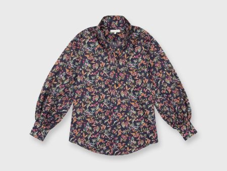 Anaya Popover Shirt in Berry Bittersweet Liberty Fabric Supply