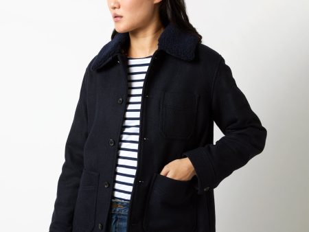 New Julia Jacket in Dark Blue For Sale