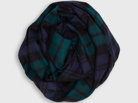 Tartan Merino Scarf in Blackwatch on Sale