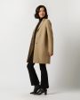 Cocoon Coat in Tan Discount