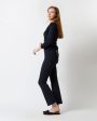 Ballerina Sweater in Navy Cotton Cashmere Cheap