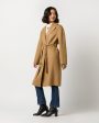 Cenda Long Coat in Oak Discount