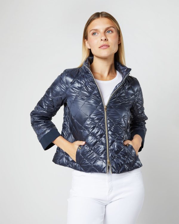 A-Line Short Jacket in New Blu Fashion