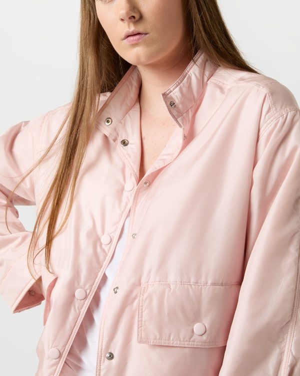 Alisha Shirt Jacket in Rose For Cheap