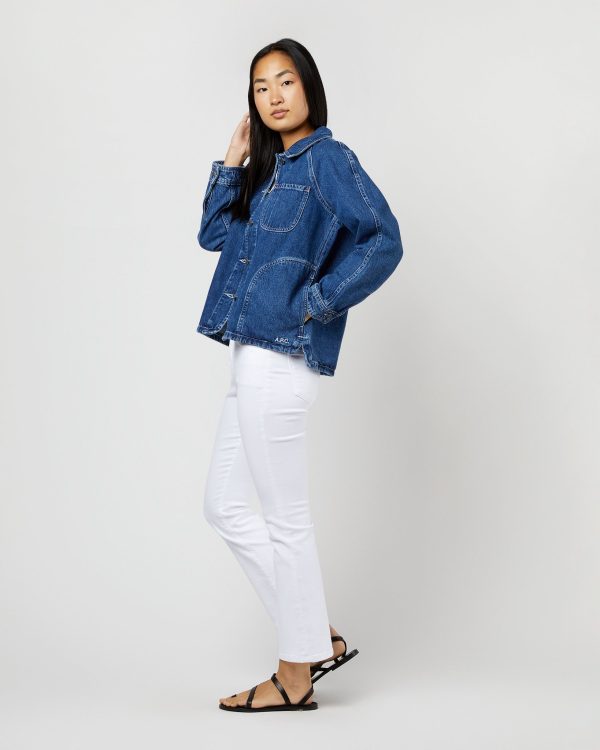 Suzanne Logo Jacket in Washed Indigo Discount