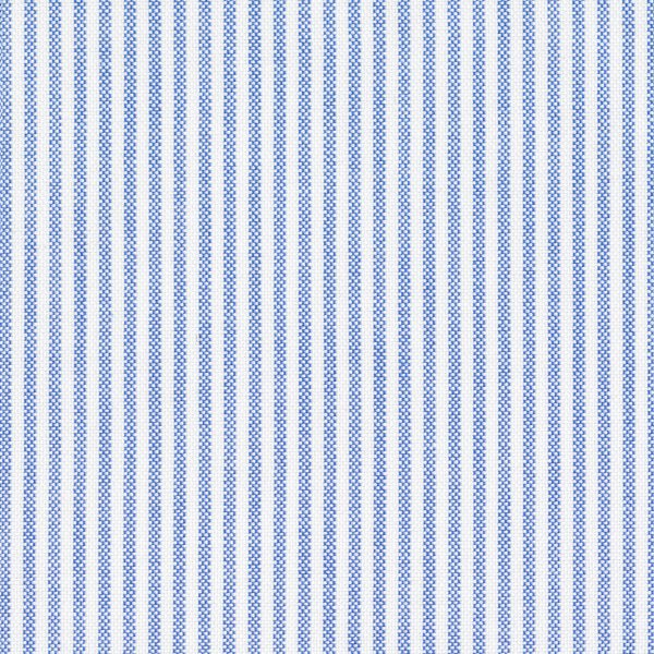 Made-to-Measure Shirt in Blue University Stripe Oxford Fashion